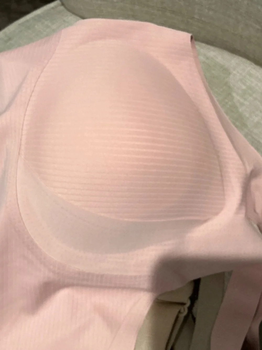 Set of 2 Seamless Bras Size XL Nude and Pink